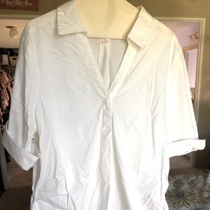Motherhood maternity XL white dress shirt